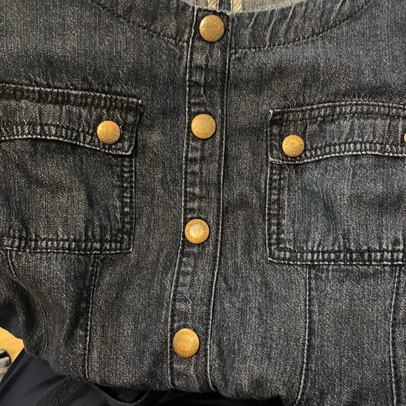 DKNY Denim Cinch Waist Denim Dress - Picture 8 of 13